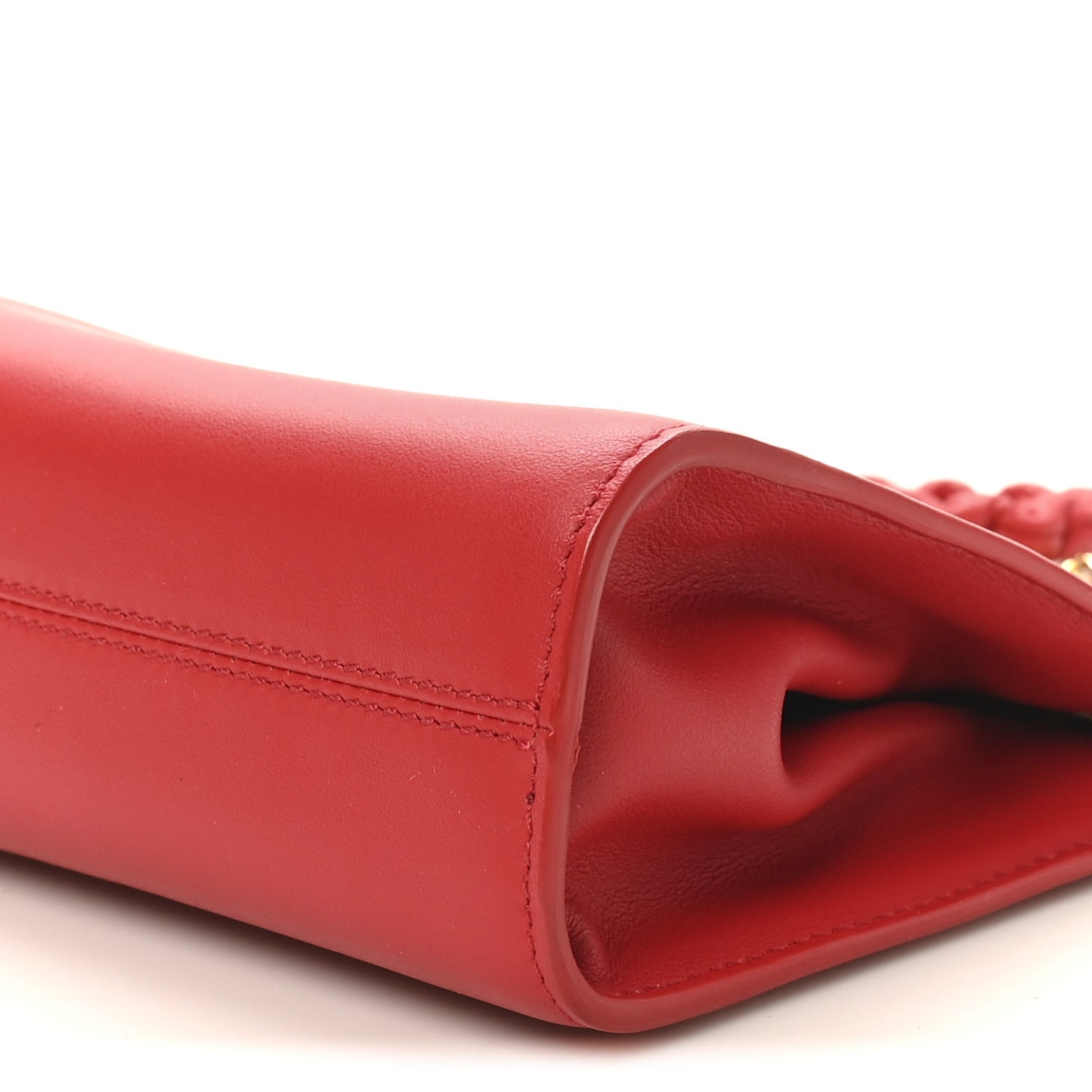 Calfskin Cosmo T Lock Chain Bag Red