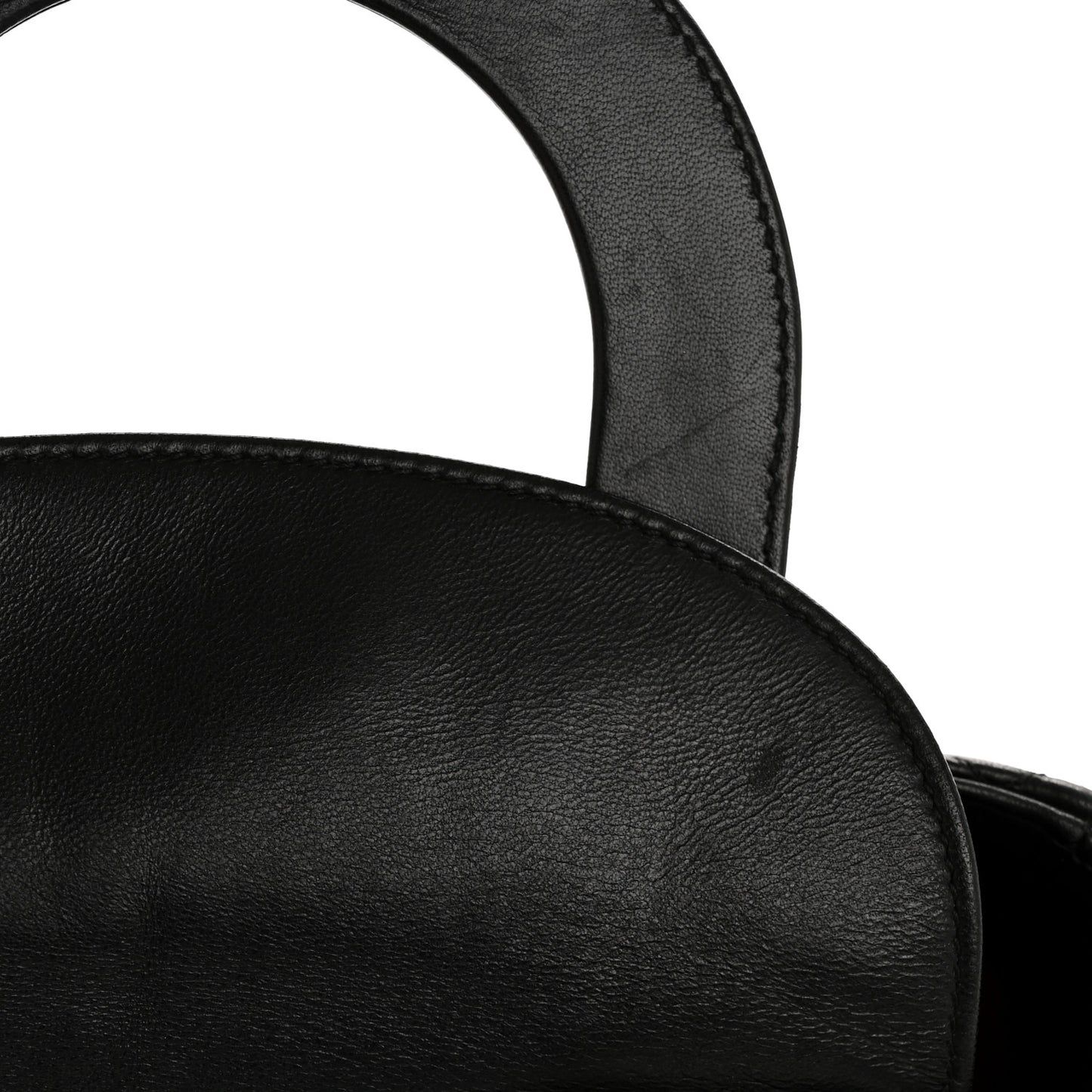 Lambskin Cannage Small Lucky Badges My Lady Dior Black