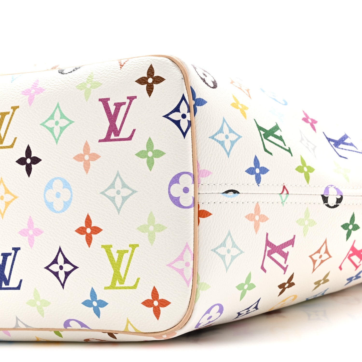 Louis Vuitton LV X TM Monogram Multicolor Neverfull MM White 10 of 11