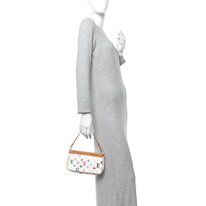 Louis Vuitton Monogram Multicolor Pochette Accessories White 2 of 11