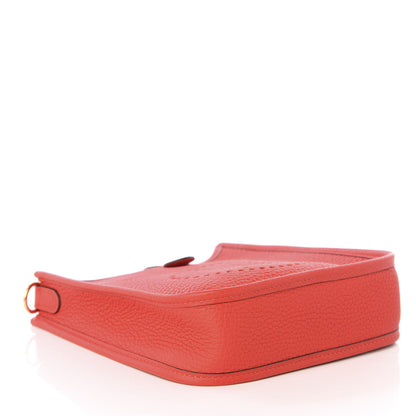 Hermes Taurillon Clemence Evelyne TPM Rouge Tomate 3 of 9