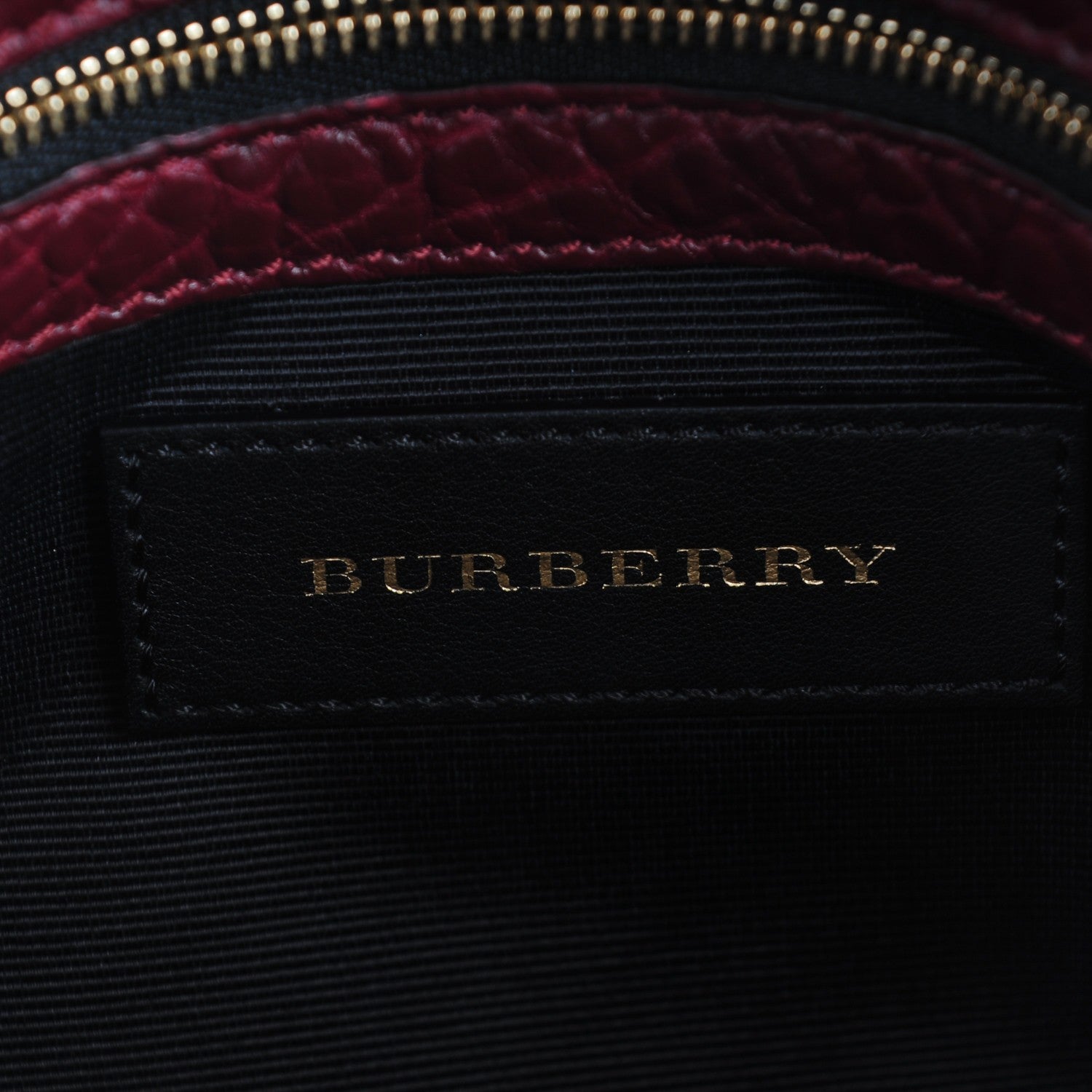 Burberry Signature Grain Calfskin Check Embossed Small Chichester Crossbody Clutch Bag Red 6 of 8
