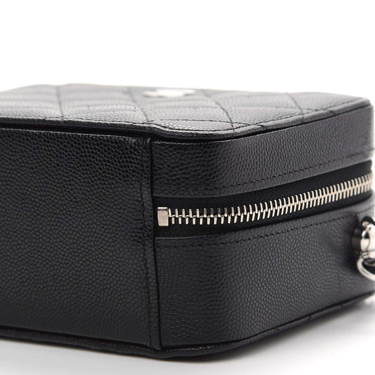 Chanel Caviar Quilted CC Vanity Case With Chain Black 9 of 9