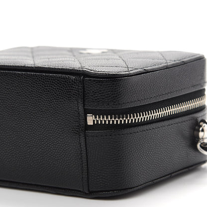 Chanel Caviar Quilted CC Vanity Case With Chain Black 9 of 9