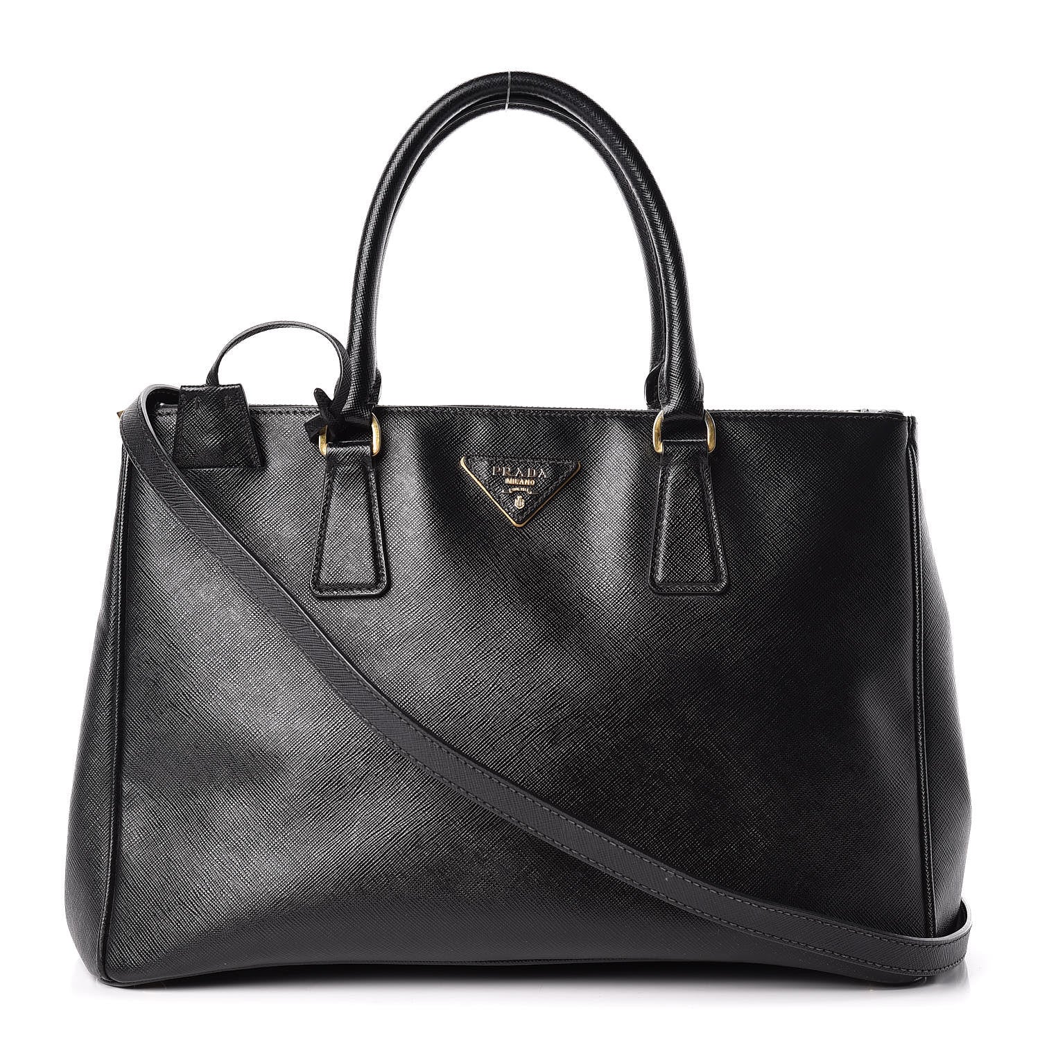 Prada Saffiano Medium Galleria Double Zip Tote Black 1 of 29