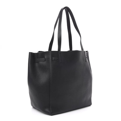 Celine Soft Grained Calfskin Small Belt Cabas Phantom Black 3 of 9