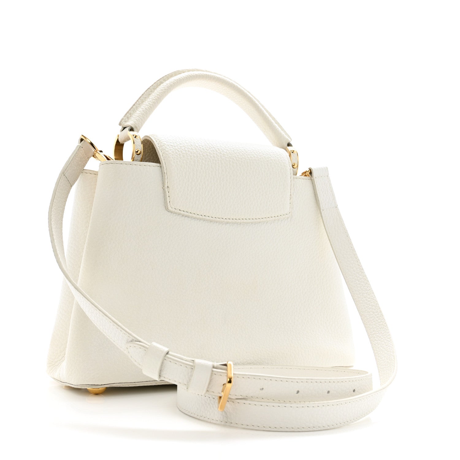 Louis Vuitton Taurillon Capucines BB Blanc Casse 3 of 14