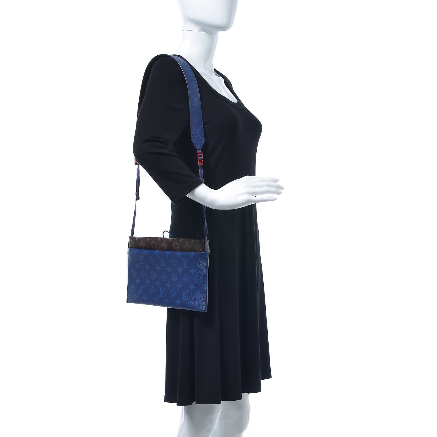 Louis Vuitton Monogram Small Outdoor Pouch Pacific Blue 2 of 7