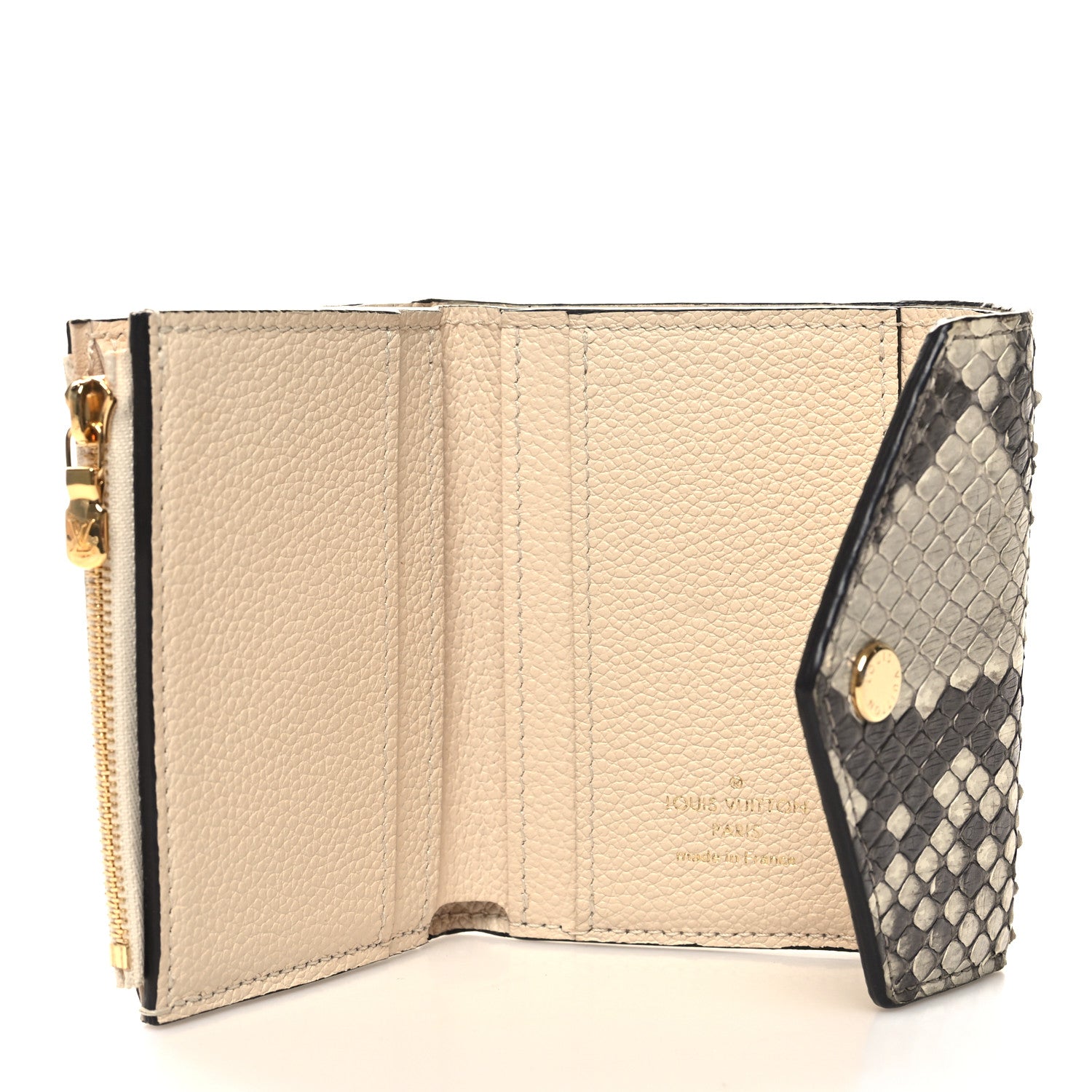 Louis Vuitton Snakeskin Empreinte Zoe Wallet Creme 5 of 10