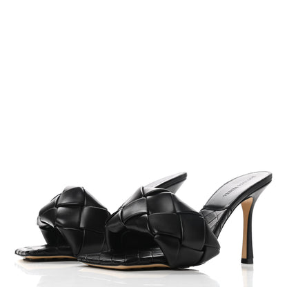 Bottega Veneta Nappa Maxi Intrecciato Lido Mule Sandals 40 Black 3 of 7