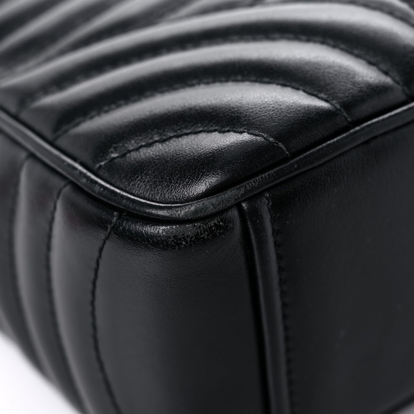 Soft Calfskin Diagramme Crossbody Bag Black