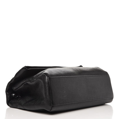 Saint Laurent Grain De Poudre Medium West Hollywood Monogram Fold-Over Black 5 of 12