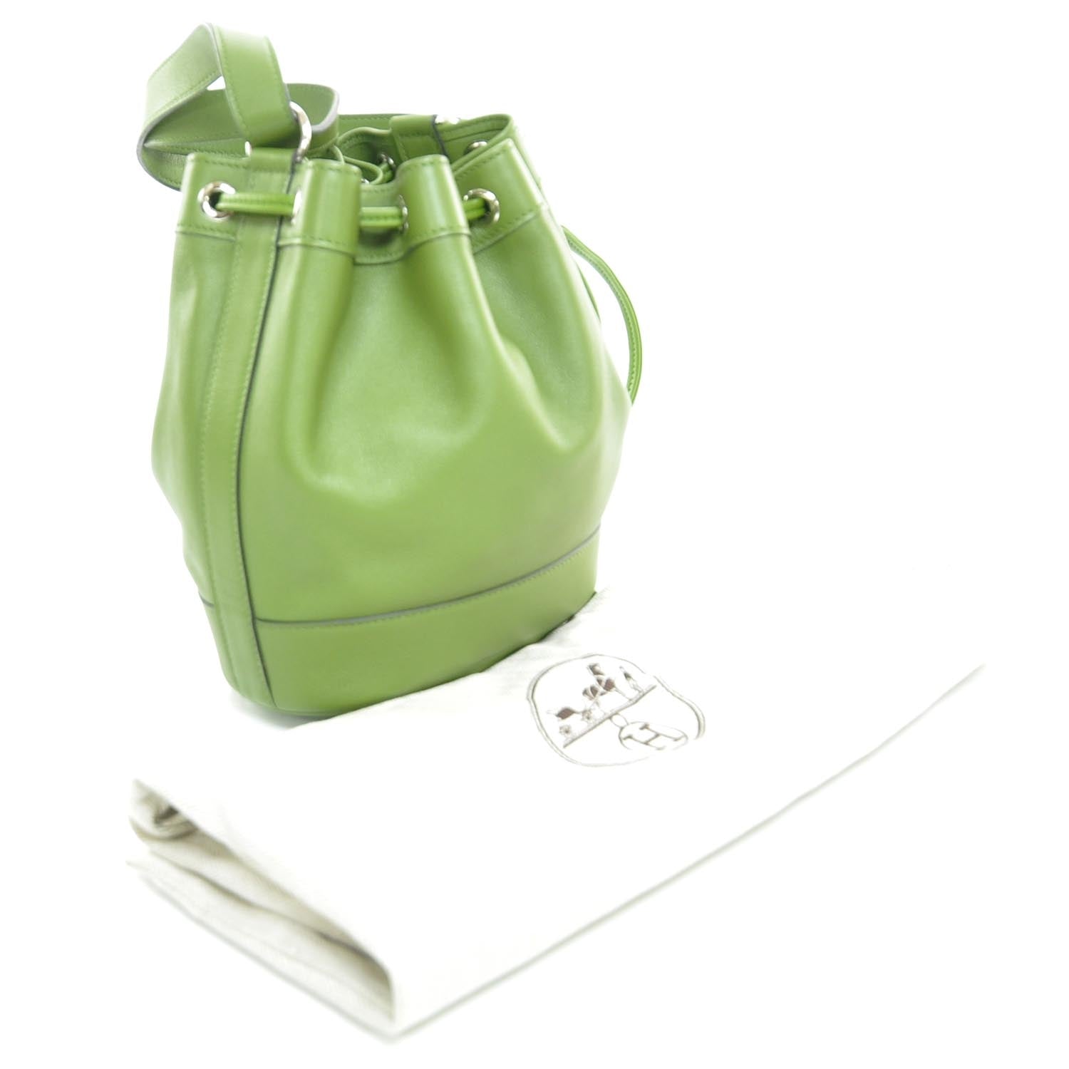Hermes Swift Leather Market Drawstring Bag 3 of 7
