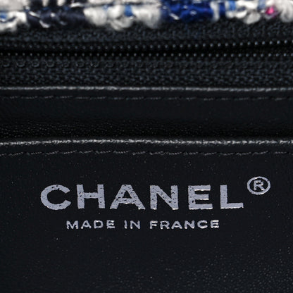 Chanel Tweed Quilted Mini Rectangular Flap Blue Multicolor 5 of 8