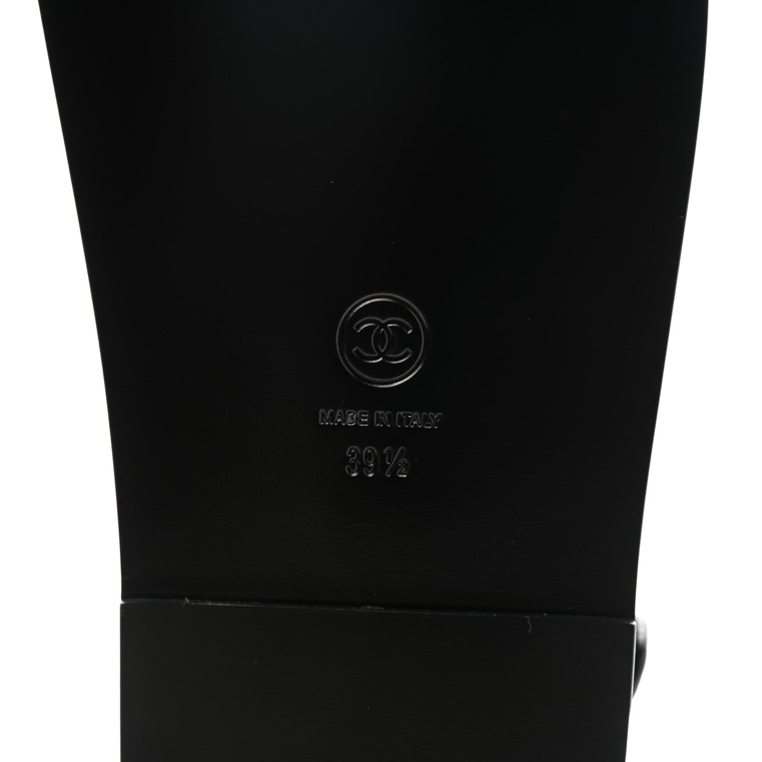 Chanel Grained Calfskin Velcro Dad Sandals 39.5 Black 6 of 9