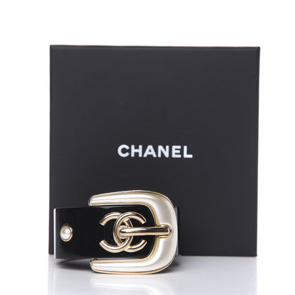 Chanel Resin CC Buckle Cuff Black 5 of 5