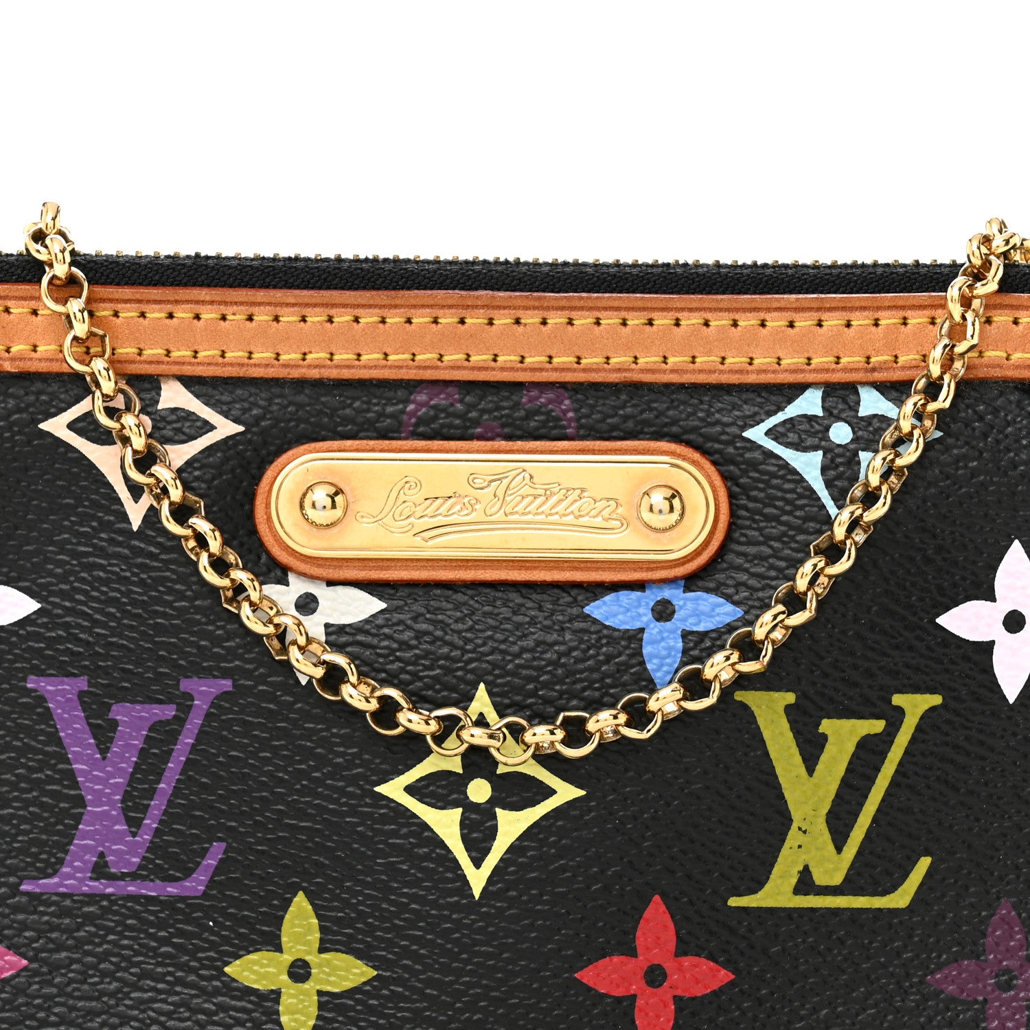 Louis Vuitton Monogram Multicolor Pochette Milla MM Black 8 of 14