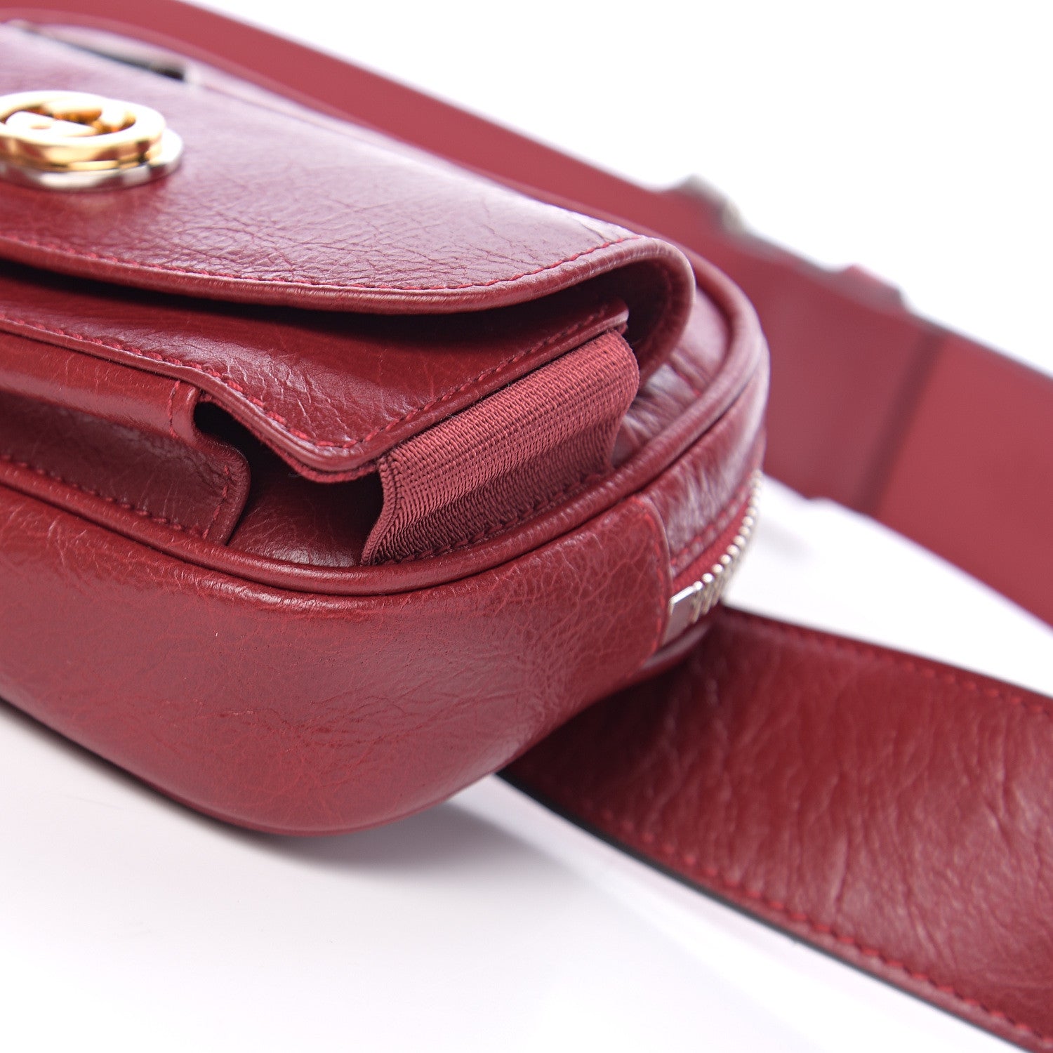 Gucci Fluffy Calfskin Mini Morpheus Belt Bag Red 9 of 10