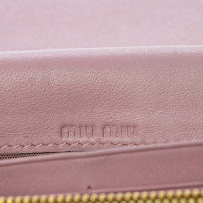 Miu Miu Nappa Matelasse Bicolor Wallet Loto Orchidea 5 of 10