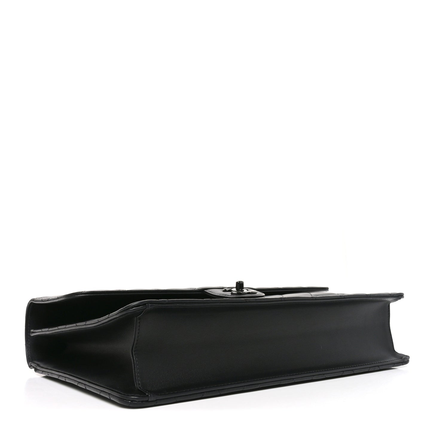Lambskin Quilted Briefcase Satchel So Black