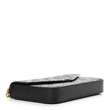 Louis Vuitton Empreinte Pochette Felicie Chain Wallet Black 4 of 5