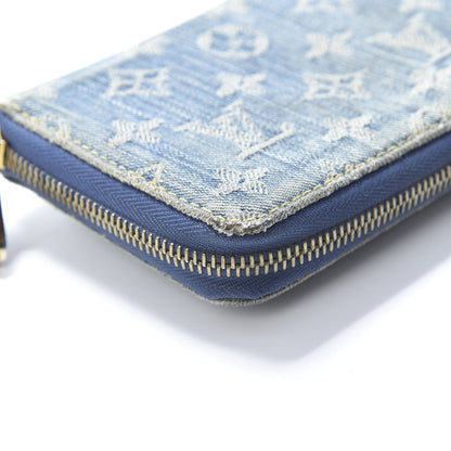 Louis Vuitton Monogram Denim Zippy Wallet Blue 13 of 15