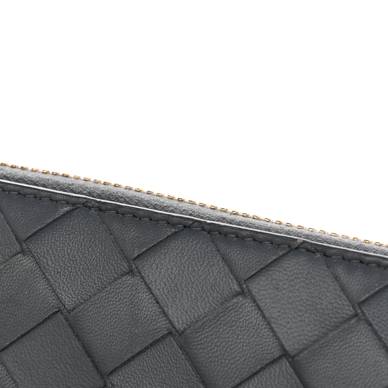Bottega Veneta Nappa Intrecciato Zip Around Wallet Concrete 8 of 9