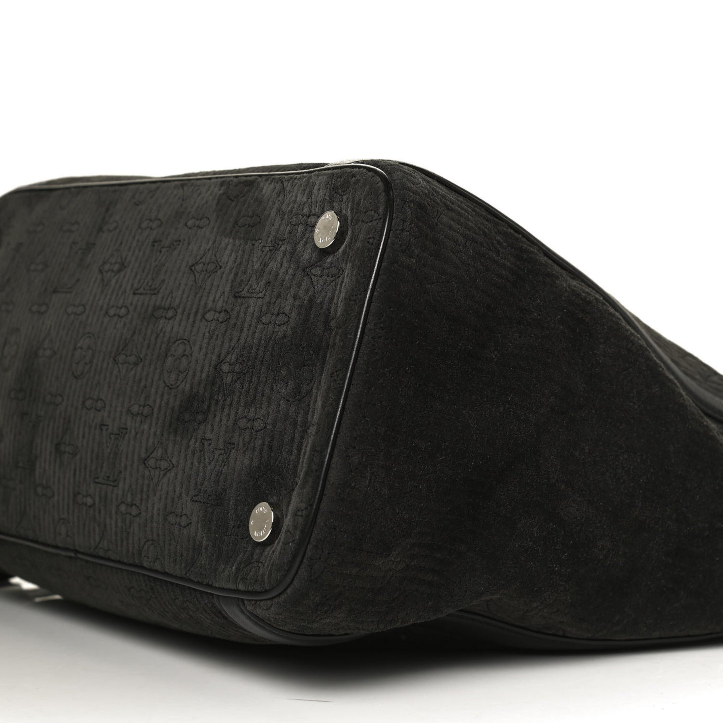 Monogram Suede Antheia IXIA MM Black