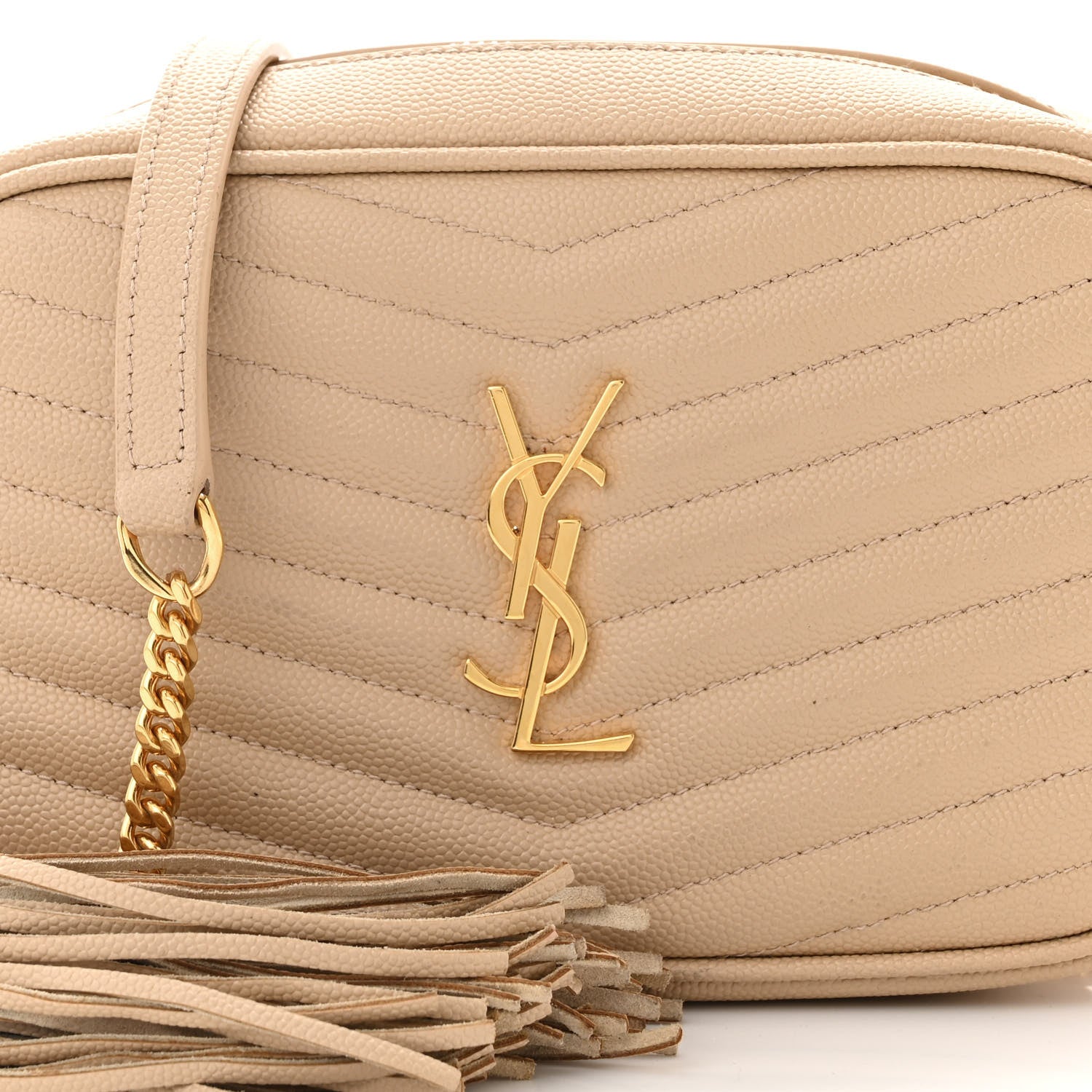 Saint Laurent Grain De Poudre Matelasse Monogram Mini Lou Camera Bag New Powder 8 of 10