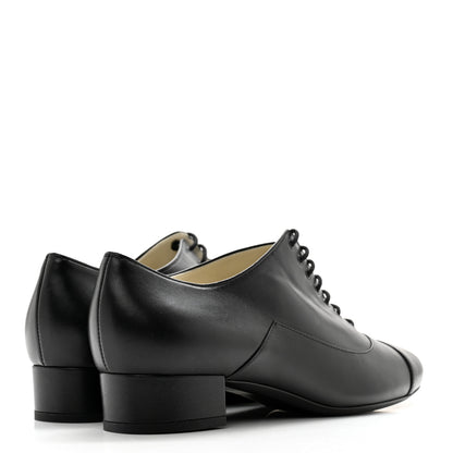 Chanel Smooth Lambskin Loafers 40 Black 4 of 11