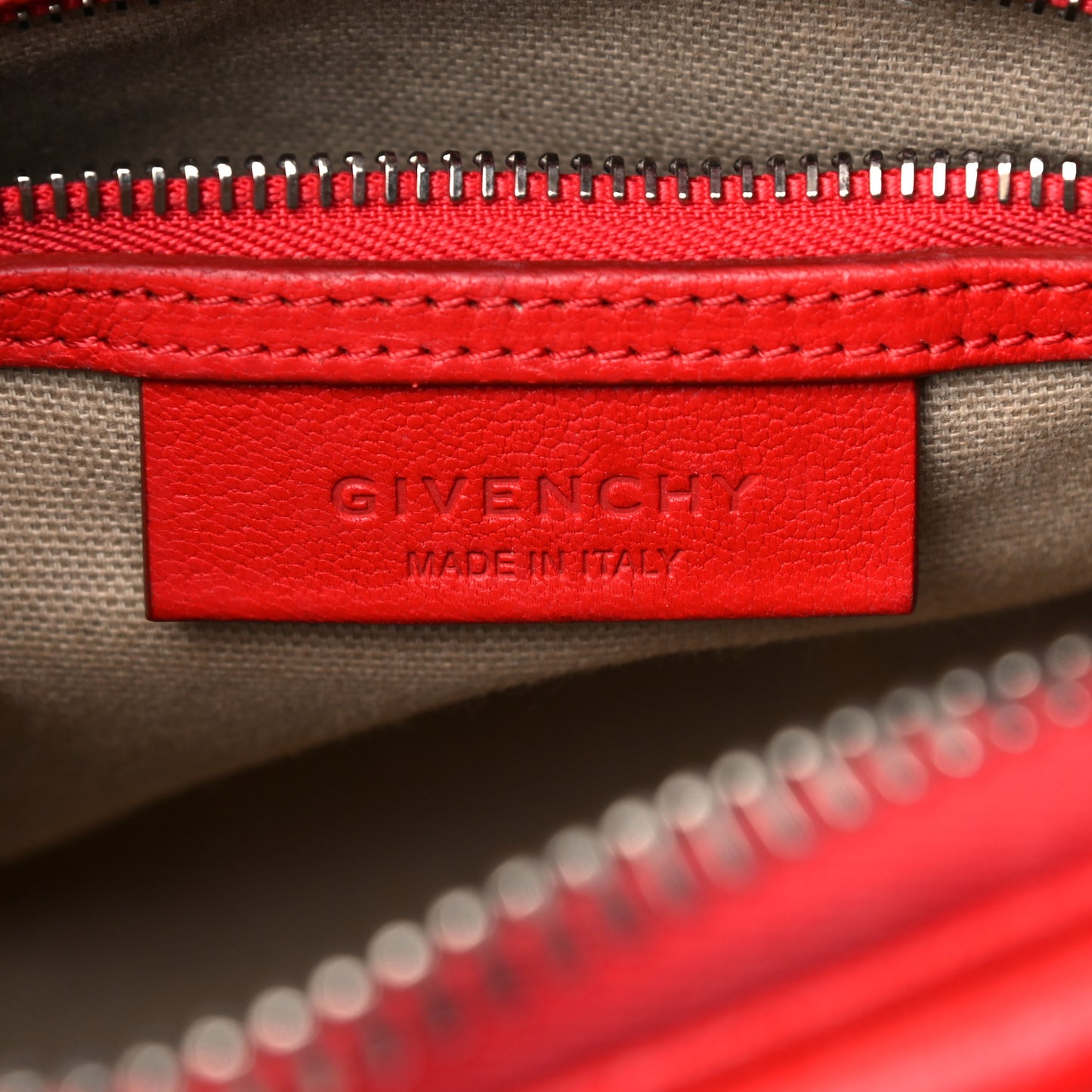 Sugar Goatskin Mini Antigona Pop Red