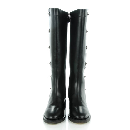 Chanel Calfskin CC Turnlock High Boots 39 Black 2 of 8