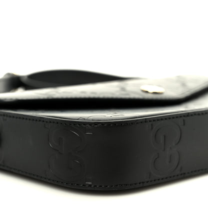 Gucci Gilbert Calfskin GG Super Mini Shoulder Bag Black 17 of 21