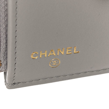 Chanel Caviar Quilted Small Flap Wallet Grey 6 of 12