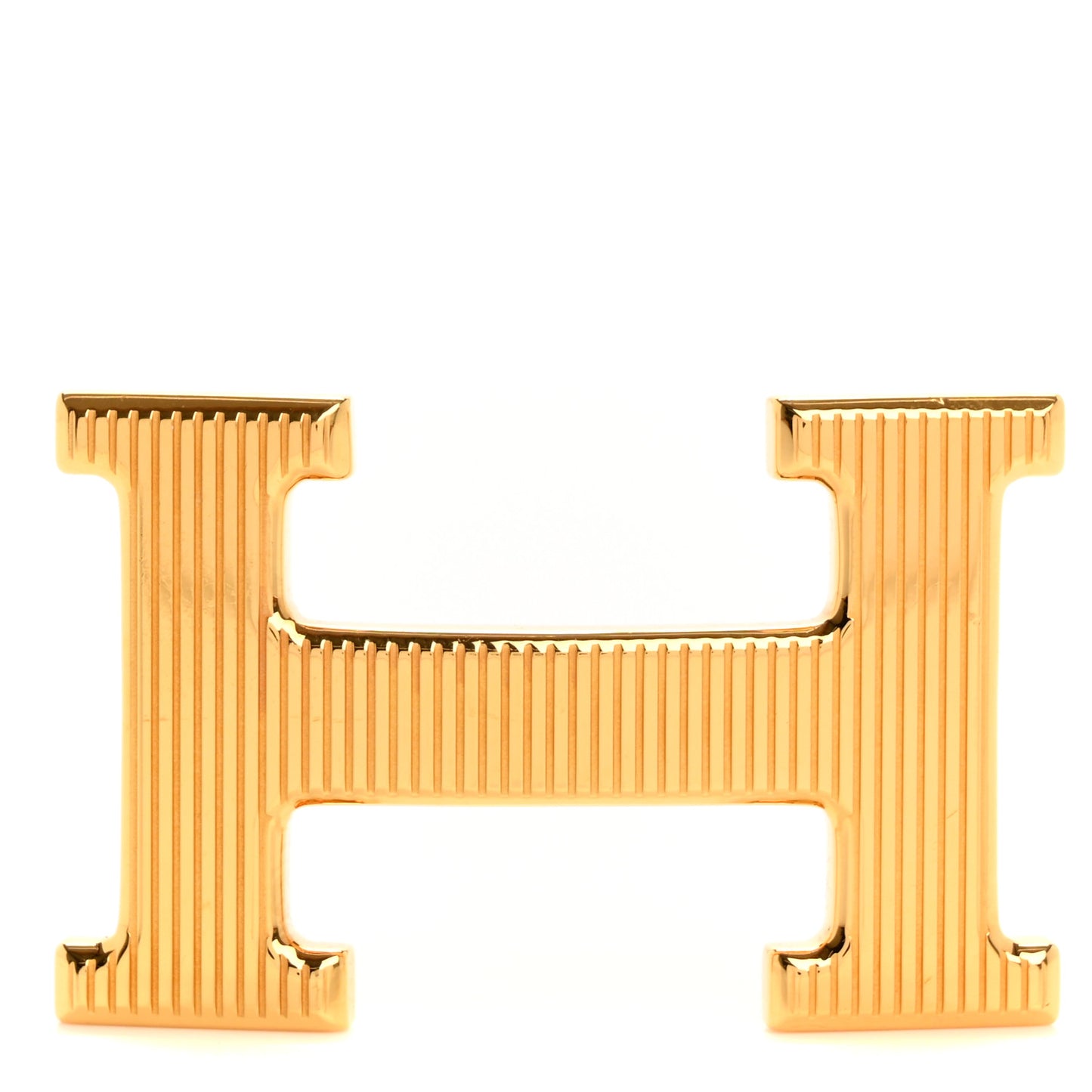 Strie 32mm H Belt Buckle Gold