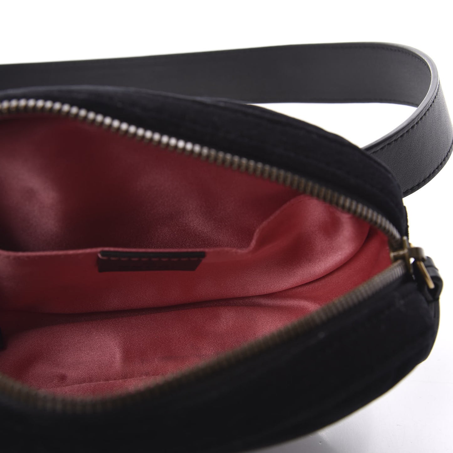 Velvet Matelasse GG Marmont Belt Bag 95 38 Black