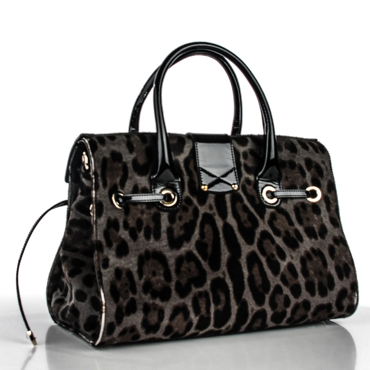 Calf Hair Leopard Print Medium Rosalie Satchel