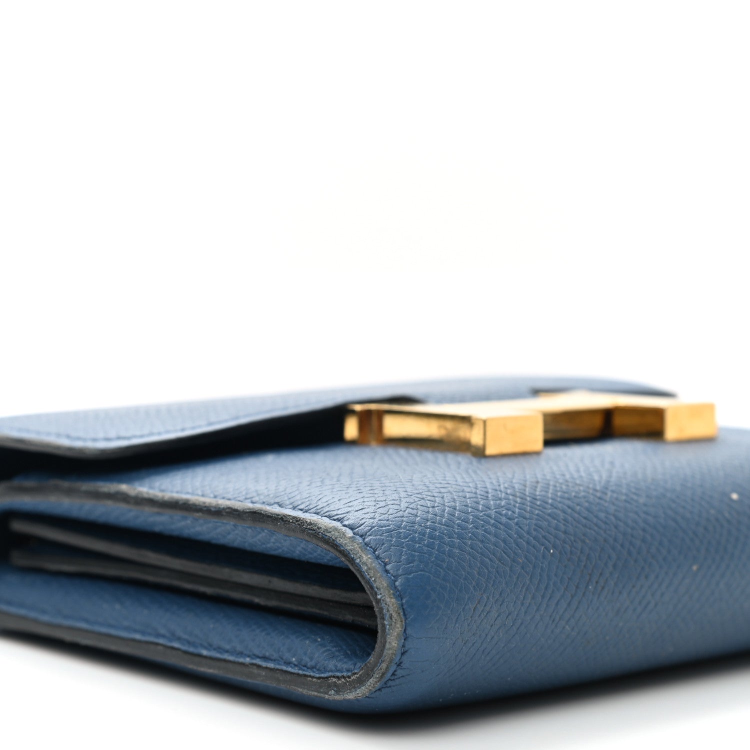 Hermes Epsom Constance Short Wallet Bleu Agate 7 of 13