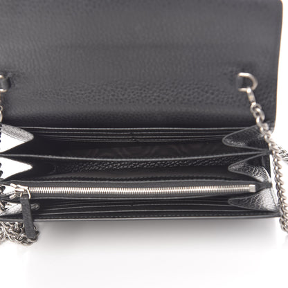 Gucci Calfskin Mini Dionysus Chain Wallet Black 5 of 15