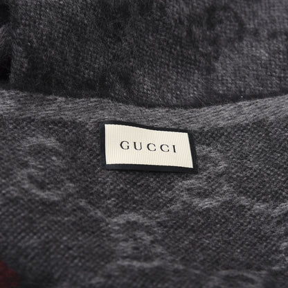 Gucci Wool Angora Monogram Web New Nikky Scarf Lead Dark Green 4 of 4