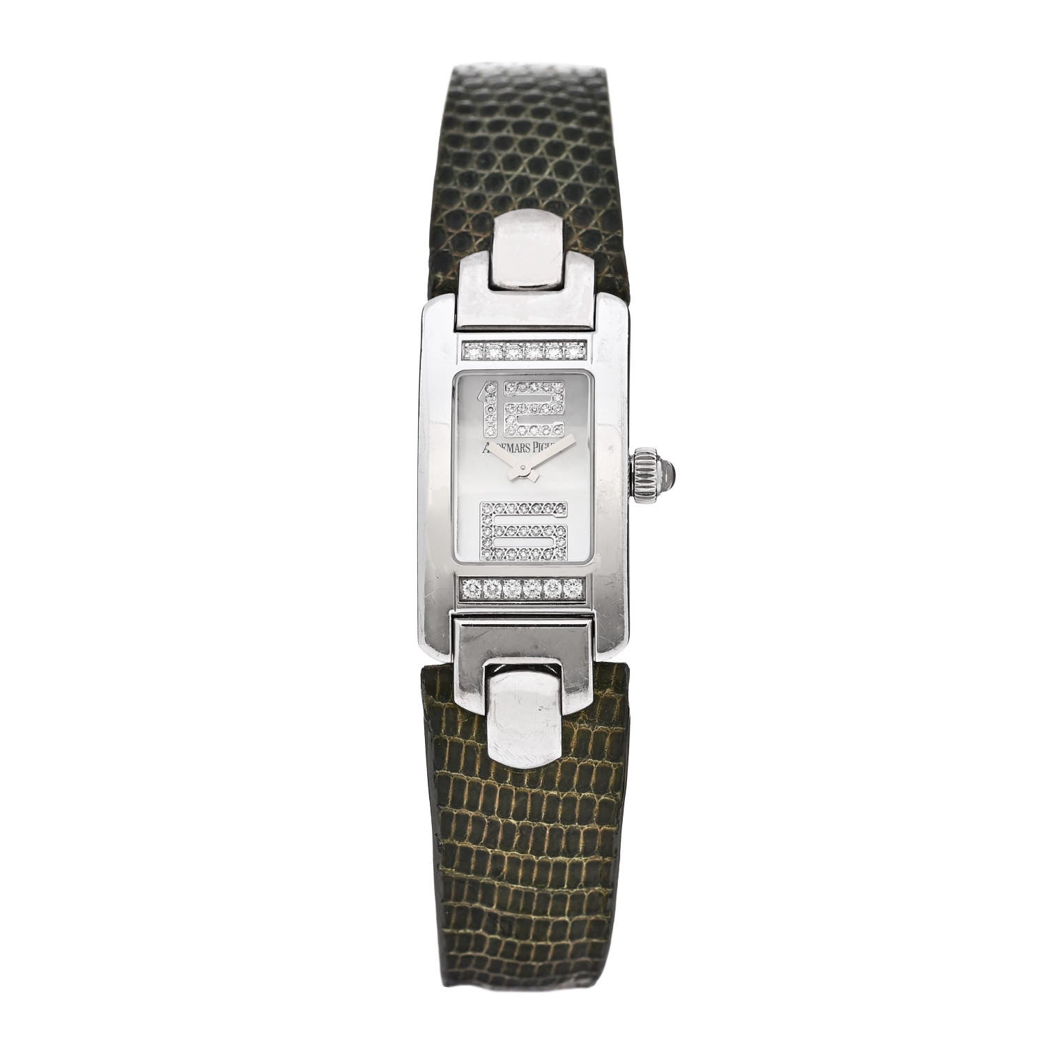 Audemars Piguet 18K White Gold Lizard Diamond Mother of Pearl 18.2mm Promesse Quartz Watch 67461BC.ZZ.A002LZ.02 1 of 7