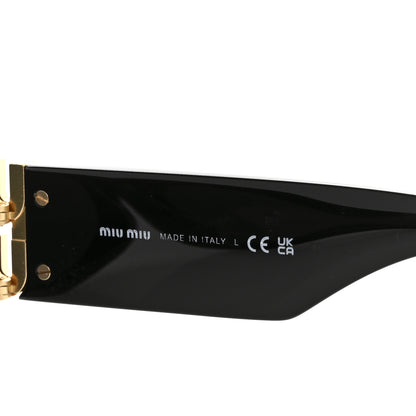 Miu Miu Acetate Oval Glimpse Sunglasses SMU11W Black 5 of 9