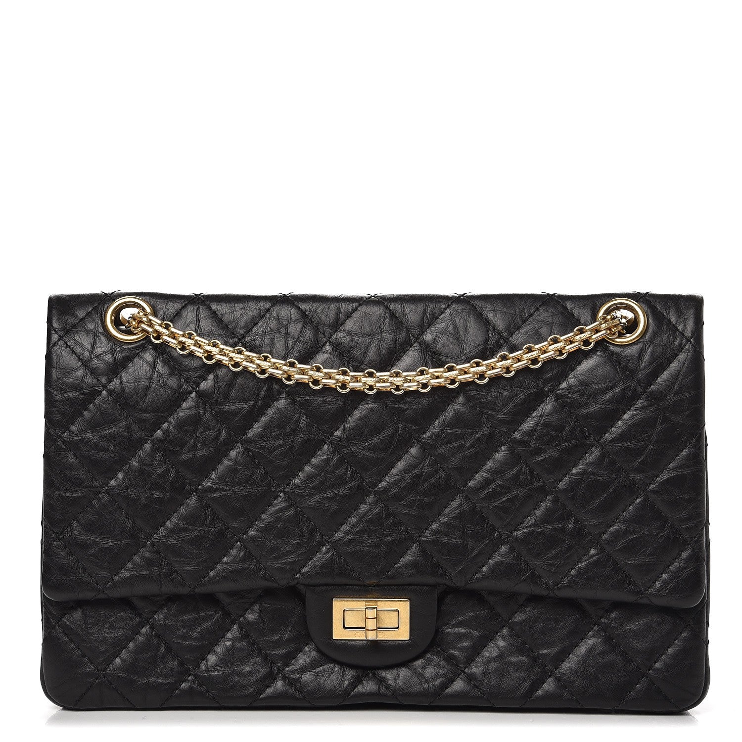 Chanel Aged Calfskin Quilted 2.55 Reissue 226 Flap Black 1 of 9