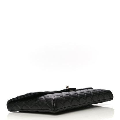 Chanel Caviar Quilted Flap Clutch Black 4 of 13