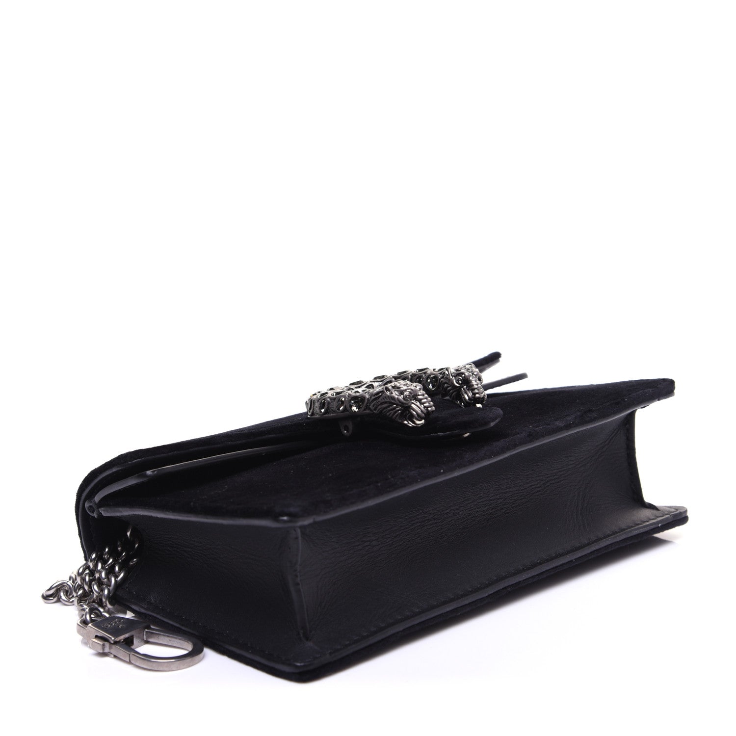 Gucci Velvet Super Mini Dionysus Shoulder Bag Black 4 of 13