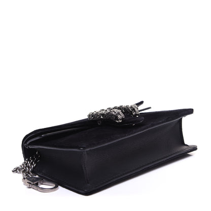 Gucci Velvet Super Mini Dionysus Shoulder Bag Black 4 of 13