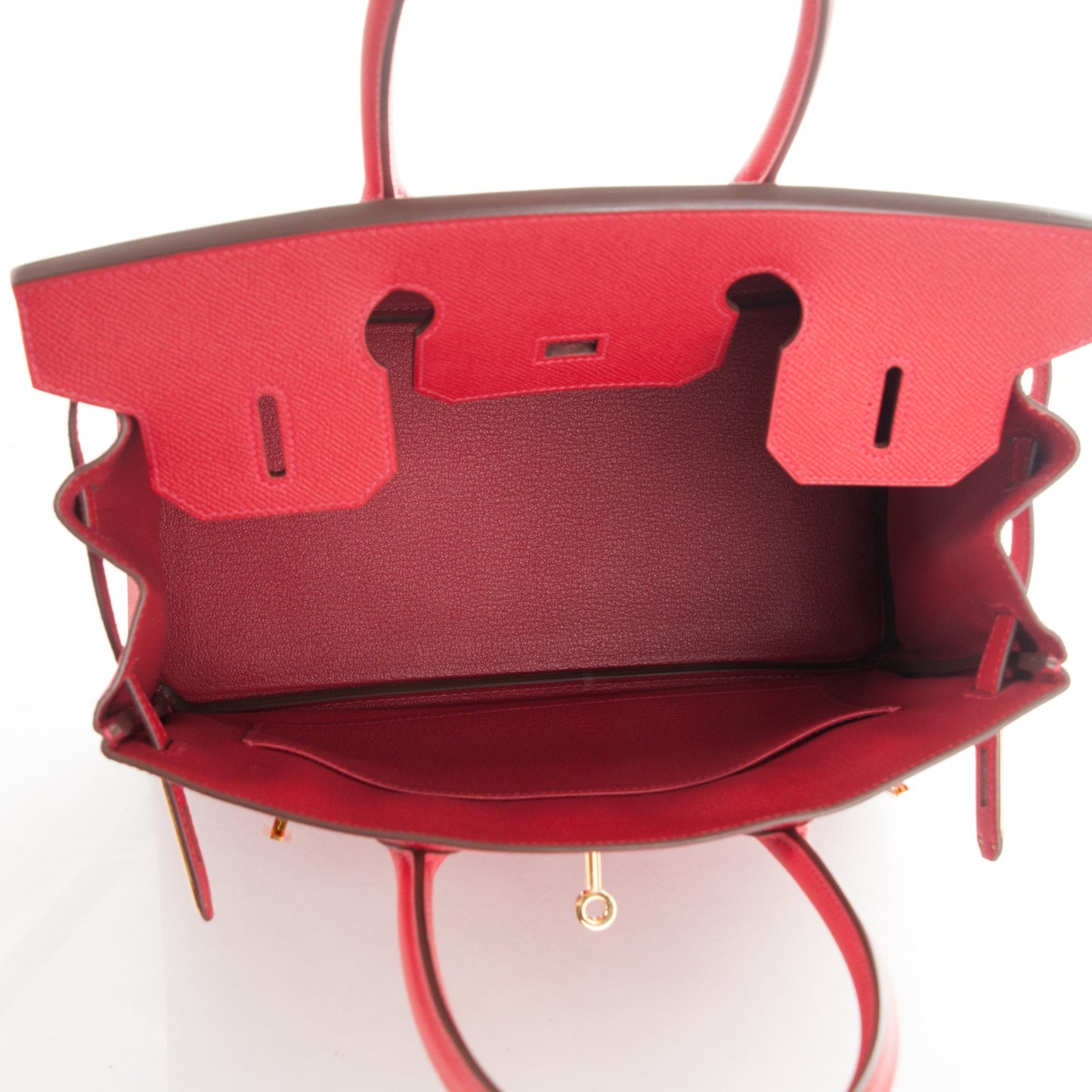 Epsom Birkin 30 Rouge Casaque