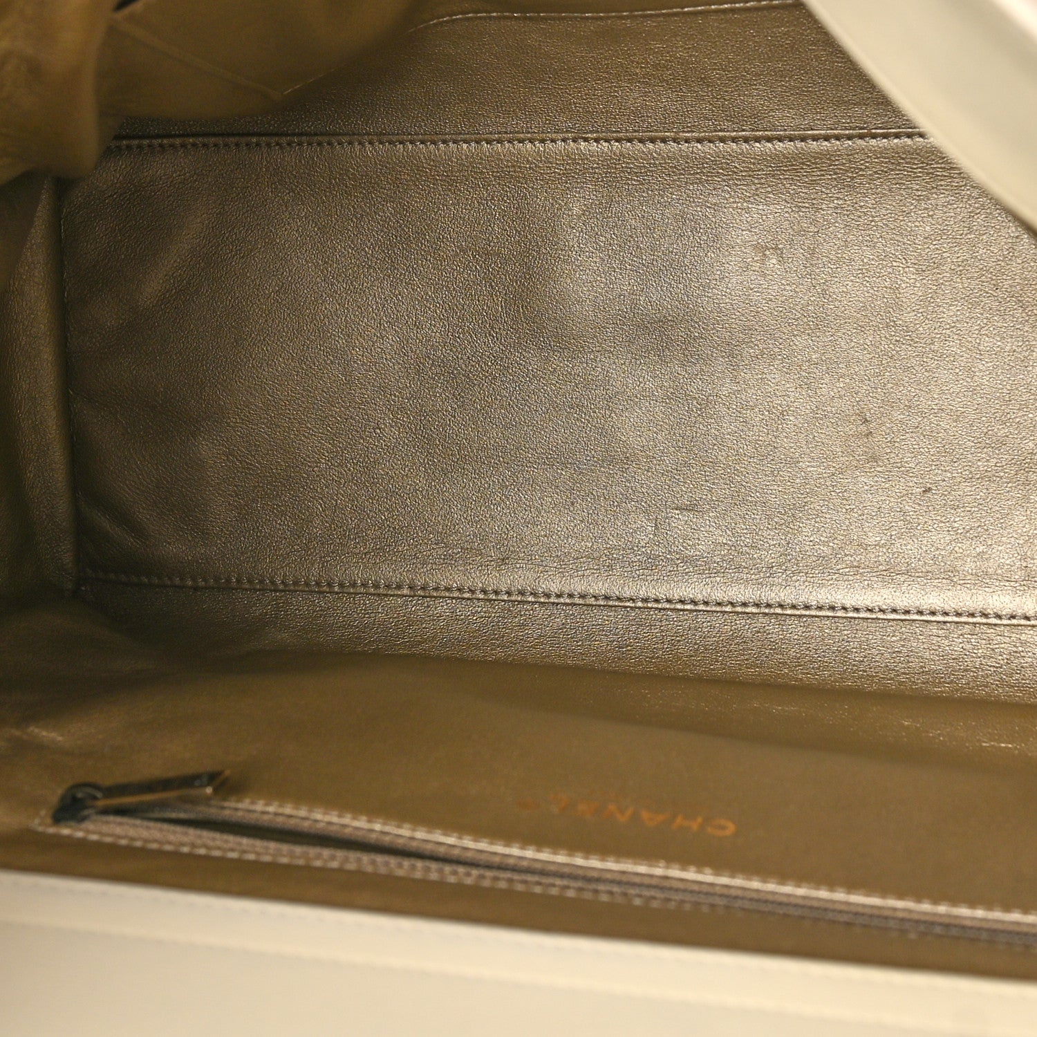 Chanel Lambskin Quilted Small Portobello Tote Beige 5 of 14