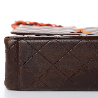 Chanel Lambskin Tortoise Square Chain Flap Brown 11 of 21