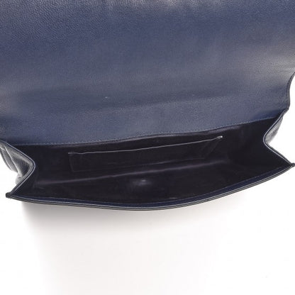 Saint Laurent Goatskin Large Belle De Jour Clutch Navy 5 of 6